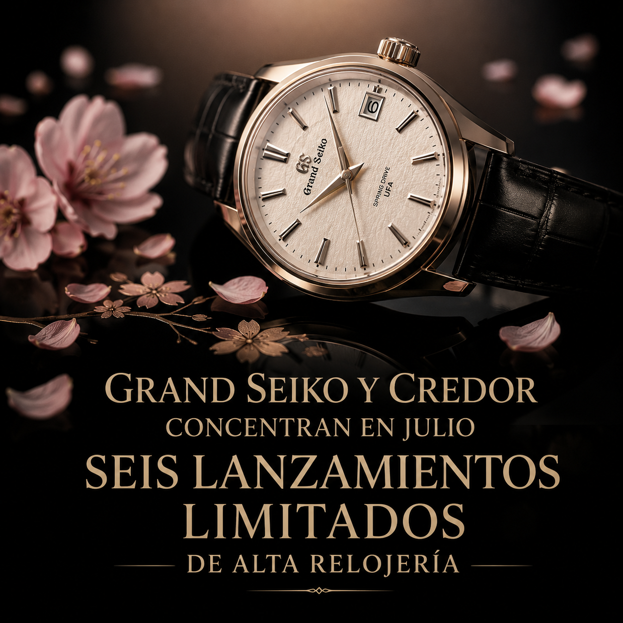 Reloj Credor Eichi II con esfera de porcelana, uno de los lanzamientos limitados de alta relojería japonesa de julio