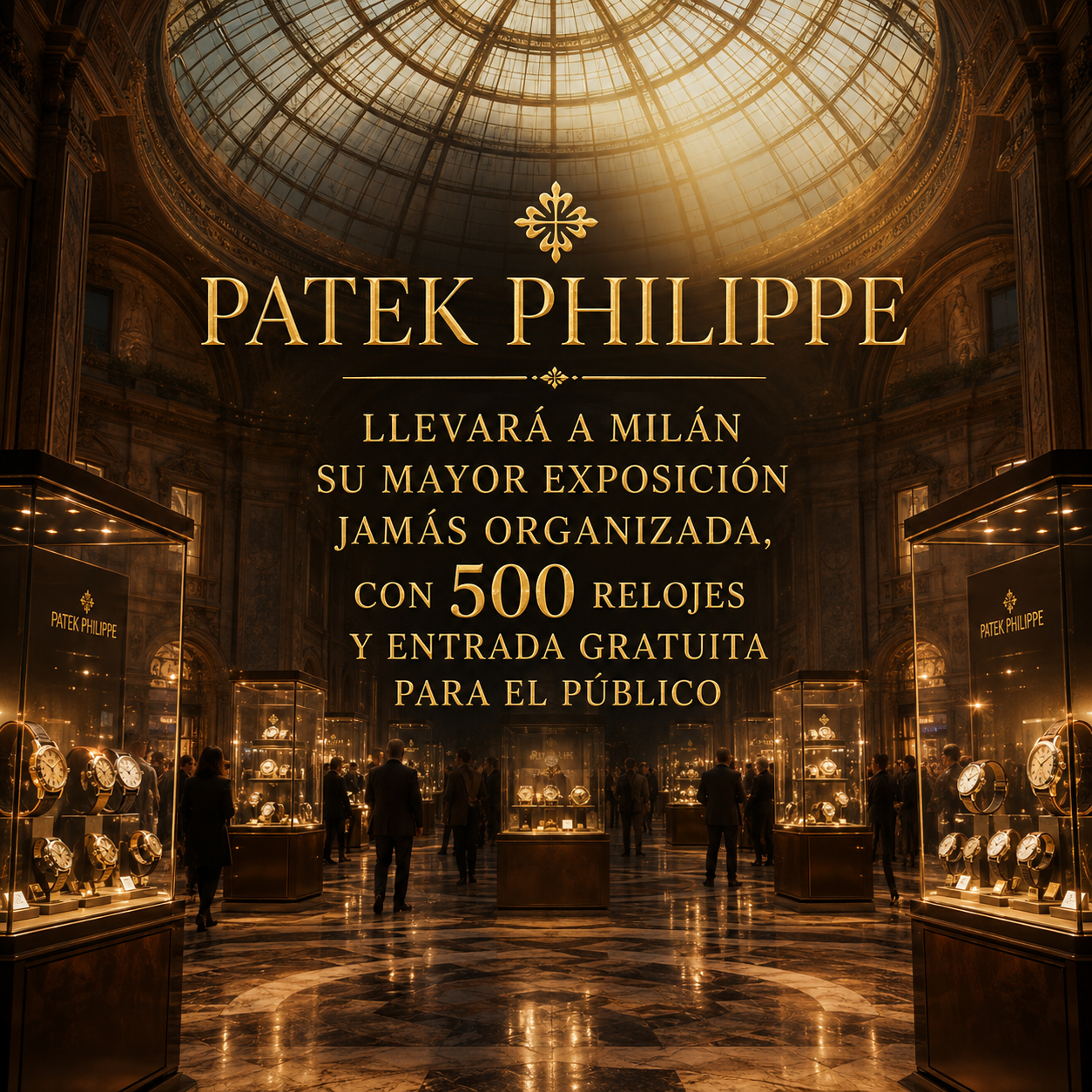 Patek Philippe llevará a Milán su mayor exposición jamás organizada, con 500 relojes y entrada gratuita para el público